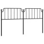 Black metal headboard 180 cm by , Headboards and footboards - Ref: Foro24-373923, Price: 33,09 €, Discount: %