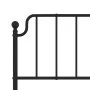 Black metal headboard 180 cm by , Headboards and footboards - Ref: Foro24-373923, Price: 33,09 €, Discount: %