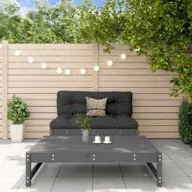 Juego de muebles de jardín 2 piezas madera maciza de pino gris de , Sofás modulares de exterior - Ref: Foro24-825725, Precio:...