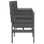 Banco de jardín con mesa 2 plazas madera maciza de pino gris de , Bancos de jardín - Ref: Foro24-825158, Precio: 171,95 €, De...
