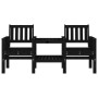 Banco de jardín con mesa 2 plazas madera maciza de pino negro de , Bancos de jardín - Ref: Foro24-825153, Precio: 174,63 €, D...