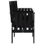 Banco de jardín con mesa 2 plazas madera maciza de pino negro de , Bancos de jardín - Ref: Foro24-825153, Precio: 174,63 €, D...