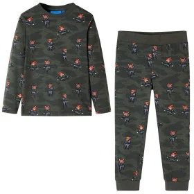 Khaki long-sleeved children's pajamas 92 by , Children's pajamas - Ref: Foro24-12684, Price: 12,50 €, Discount: %