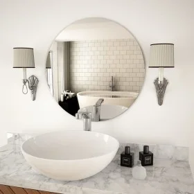 Round glass wall mirror 60 cm by vidaXL, Mirrors - Ref: Foro24-245704, Price: 39,68 €, Discount: %