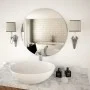 Round glass wall mirror 60 cm by vidaXL, Mirrors - Ref: Foro24-245704, Price: 39,68 €, Discount: %