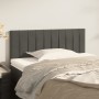 Cabecero de terciopelo gris oscuro 90x5x78/88 cm de , Cabeceros y pies de cama - Ref: Foro24-346223, Precio: 40,31 €, Descuen...
