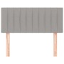 Cabecero de tela gris claro 90x5x78/88 cm de , Cabeceros y pies de cama - Ref: Foro24-346214, Precio: 48,93 €, Descuento: %