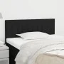 Kopfteil aus schwarzem Stoff, 90 x 5 x 78/88 cm von , Kopf- und Fußteile - Ref: Foro24-346216, Preis: 31,73 €, Rabatt: %