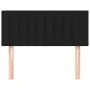 Kopfteil aus schwarzem Stoff, 90 x 5 x 78/88 cm von , Kopf- und Fußteile - Ref: Foro24-346216, Preis: 31,73 €, Rabatt: %