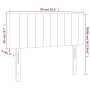 Cabecero de tela negro 90x5x78/88 cm de , Cabeceros y pies de cama - Ref: Foro24-346216, Precio: 31,65 €, Descuento: %