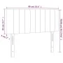 Kopfteil aus schwarzem Stoff, 90 x 5 x 78/88 cm von , Kopf- und Fußteile - Ref: Foro24-346216, Preis: 31,73 €, Rabatt: %