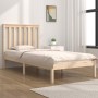 Estructura de cama madera maciza de pino 100x200 cm de , Camas y somieres - Ref: Foro24-3103833, Precio: 94,56 €, Descuento: %