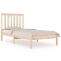 Estructura de cama madera maciza de pino 100x200 cm de , Camas y somieres - Ref: Foro24-3103833, Precio: 94,56 €, Descuento: %