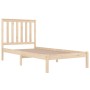 Estructura de cama madera maciza de pino 100x200 cm de , Camas y somieres - Ref: Foro24-3103833, Precio: 94,56 €, Descuento: %