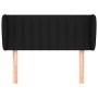 Cabecero de tela negro 93x23x78/88 cm de , Cabeceros y pies de cama - Ref: Foro24-3117366, Precio: 47,08 €, Descuento: %
