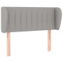 Cabecero de tela gris claro 93x23x78/88 cm de , Cabeceros y pies de cama - Ref: Foro24-3117364, Precio: 63,61 €, Descuento: %