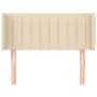 Cabecero de tela color crema 83x16x78/88 cm de , Cabeceros y pies de cama - Ref: Foro24-3118985, Precio: 43,58 €, Descuento: %