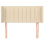 Cabecero de tela color crema 93x16x78/88 cm de , Cabeceros y pies de cama - Ref: Foro24-3118993, Precio: 47,13 €, Descuento: %