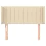 Kopfteil aus cremefarbenem Stoff, 93 x 16 x 78/88 cm von , Kopf- und Fußteile - Ref: Foro24-3118993, Preis: 45,94 €, Rabatt: %
