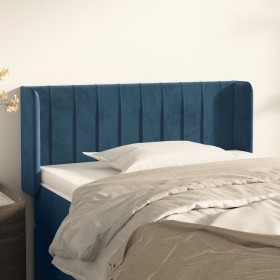 Cabecero de terciopelo azul oscuro 93x16x78/88 cm de , Cabeceros y pies de cama - Ref: Foro24-3119046, Precio: 59,85 €, Descu...