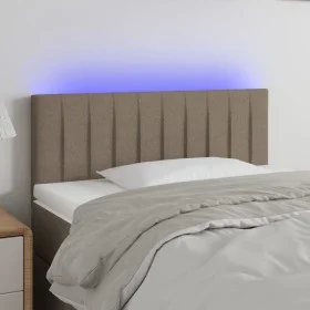 Headboard with LED in taupe gray fabric 90x5x78/88 cm by , Headboards and footboards - Ref: Foro24-3121836, Price: 48,09 €, D...