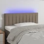 Headboard with LED in taupe gray fabric 90x5x78/88 cm by , Headboards and footboards - Ref: Foro24-3121836, Price: 48,09 €, D...