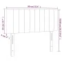 Headboard with LED in taupe gray fabric 90x5x78/88 cm by , Headboards and footboards - Ref: Foro24-3121836, Price: 48,09 €, D...