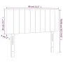 Cream fabric headboard with LED 80x5x78/88 cm by , Headboards and footboards - Ref: Foro24-3121829, Price: 44,31 €, Discount: %