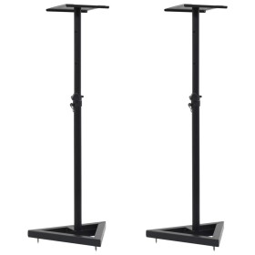 Soportes para altavoces de estudio 2 unidades acero negro de vidaXL, Soportes para altavoces - Ref: Foro24-70083, Precio: 79,...