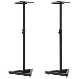 Soportes para altavoces de estudio 2 unidades acero negro de vidaXL, Soportes para altavoces - Ref: Foro24-70083, Precio: 77,...