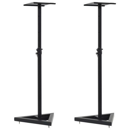 Soportes para altavoces de estudio 2 unidades acero negro de vidaXL, Soportes para altavoces - Ref: Foro24-70083, Precio: 79,...