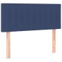 Cama box spring colchón y luces LED tela azul 90x200 cm de , Camas y somieres - Ref: Foro24-3133291, Precio: 300,93 €, Descue...