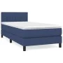 Boxspringbett mit blauer Stoffmatratze 80x200 cm von , Betten und Lattenroste - Ref: Foro24-3140175, Preis: 288,96 €, Rabatt: %