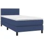 Boxspringbett mit blauer Stoffmatratze 80x200 cm von , Betten und Lattenroste - Ref: Foro24-3140175, Preis: 288,96 €, Rabatt: %