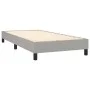 Box spring bed with light gray fabric mattress 90x190 cm by , Beds and slatted bases - Ref: Foro24-3140177, Price: 279,75 €, ...