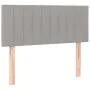 Box spring bed with light gray fabric mattress 90x190 cm by , Beds and slatted bases - Ref: Foro24-3140177, Price: 279,75 €, ...