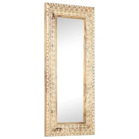 Espejo tallado a mano madera maciza de mango 110x50x2,6 cm de , Espejos - Ref: Foro24-321646, Precio: 129,28 €, Descuento: %