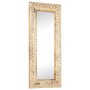 Espejo tallado a mano madera maciza de mango 110x50x2,6 cm de , Espejos - Ref: Foro24-321646, Precio: 131,43 €, Descuento: %