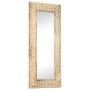 Espejo tallado a mano madera maciza de mango 110x50x2,6 cm de , Espejos - Ref: Foro24-321646, Precio: 131,43 €, Descuento: %