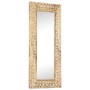 Espejo tallado a mano madera maciza de mango 110x50x2,6 cm de , Espejos - Ref: Foro24-321646, Precio: 131,43 €, Descuento: %