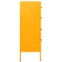 Mustard yellow steel drawer cabinet 80x35x101.5 cm by , Drawers - Ref: Foro24-336200, Price: 179,50 €, Discount: %