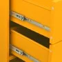 Mustard yellow steel drawer cabinet 80x35x101.5 cm by , Drawers - Ref: Foro24-336200, Price: 179,50 €, Discount: %