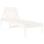 Loungers with table 2 pcs solid white pine wood by , Loungers - Ref: Foro24-3157680, Price: 244,86 €, Discount: %