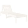 Tumbonas con mesa 2 uds madera maciza de pino blanco de , Tumbonas - Ref: Foro24-3157680, Precio: 248,22 €, Descuento: %