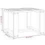 Tumbonas con mesa 2 uds madera maciza de pino blanco de , Tumbonas - Ref: Foro24-3157680, Precio: 244,86 €, Descuento: %