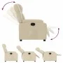 Cream Fabric Recliner by , Armchairs - Ref: Foro24-373545, Price: 220,16 €, Discount: %