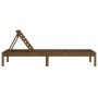 Tumbonas 2 unidades madera maciza de pino marrón 199,5x60x74 cm de , Tumbonas - Ref: Foro24-825072, Precio: 159,99 €, Descuen...