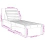 Tumbonas 2 unidades madera maciza de pino marrón 199,5x60x74 cm de , Tumbonas - Ref: Foro24-825072, Precio: 159,99 €, Descuen...