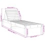 Tumbonas 2 unidades madera maciza de pino 199,5x60x74 cm de , Tumbonas - Ref: Foro24-825066, Precio: 185,94 €, Descuento: %