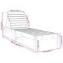 Tumbonas 2 unidades madera maciza de pino 199,5x60x74 cm de , Tumbonas - Ref: Foro24-825066, Precio: 184,27 €, Descuento: %